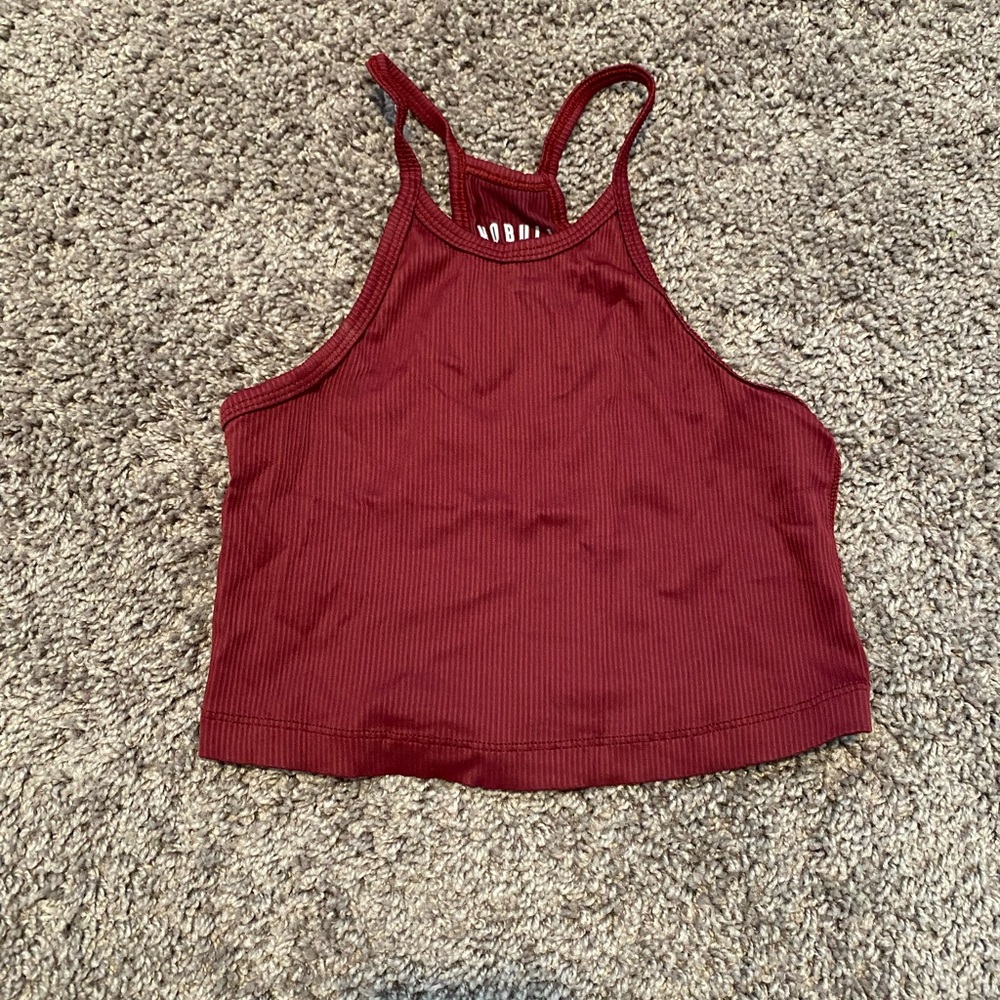 NOBULL Crop Ribbed Tank
